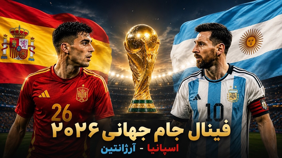 ساعت بازی اسپانیا و آرژانتین در فینال جام جهانی ۲۰۲۶ به وقت تهران | زمان دقیق و جزئیات مسابقه