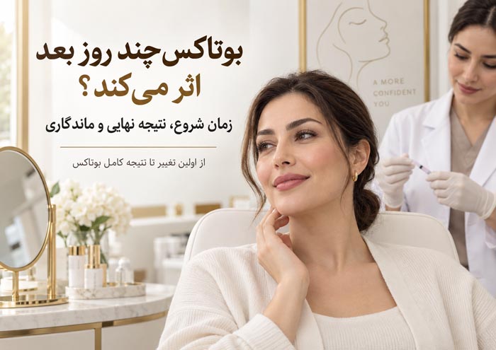 بوتاکس چند روز بعد اثر می‌کند؟ بررسی زمان شروع اثر، نتیجه نهایی و مدت ماندگاری