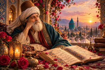 زیباترین شعرهای کوتاه و دوبیتی عاشقانه مولانا برای بیو، استوری و کپشن